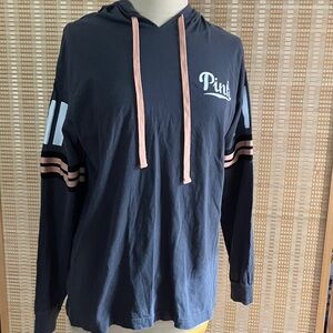 Pink Logo Soft Lightweight Hoodie